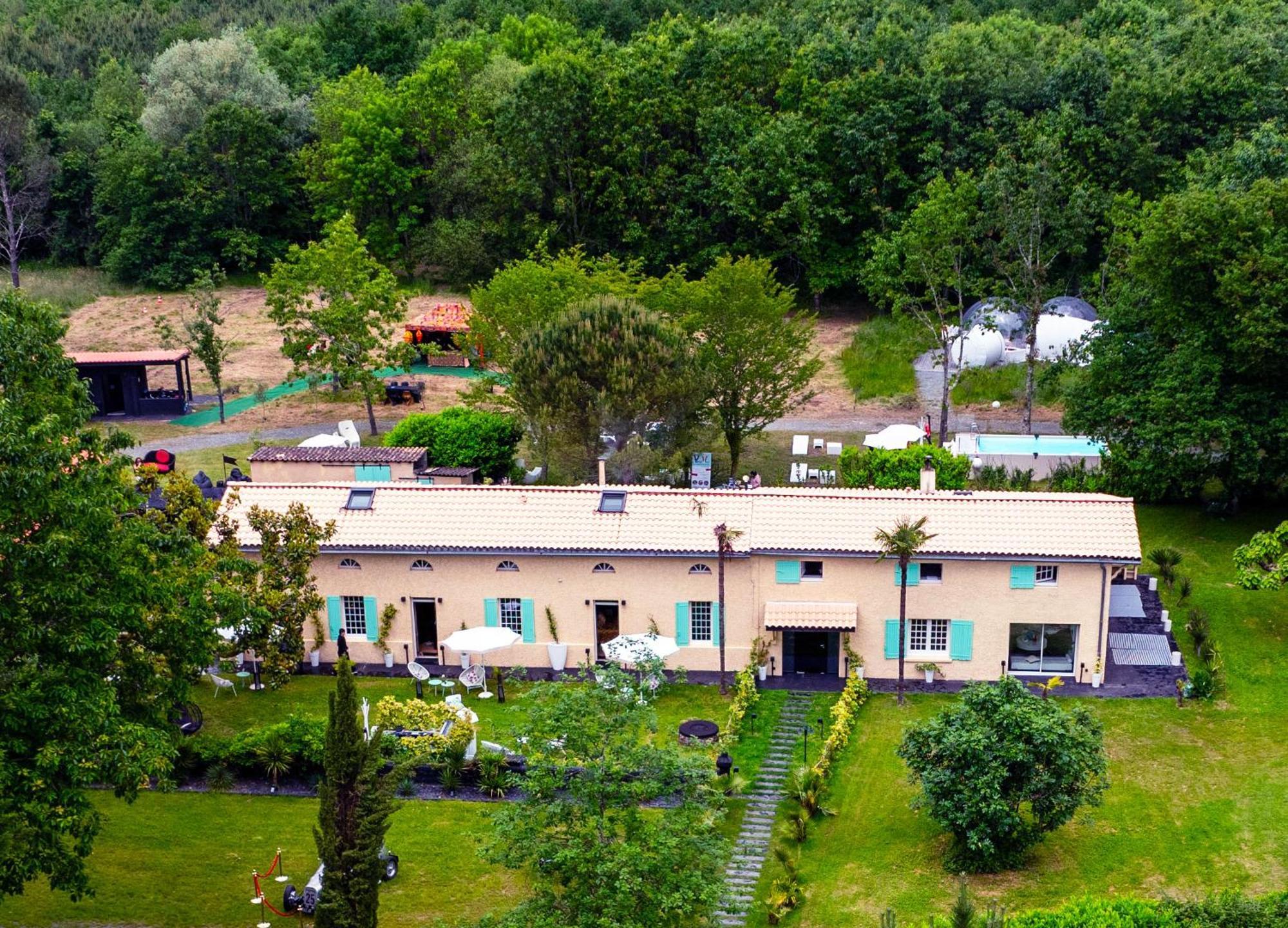 L Ost In Sensations -Hebergements Insolites Et Suites De Luxe Spa Sauna Piscine Foret Marcenais Εξωτερικό φωτογραφία