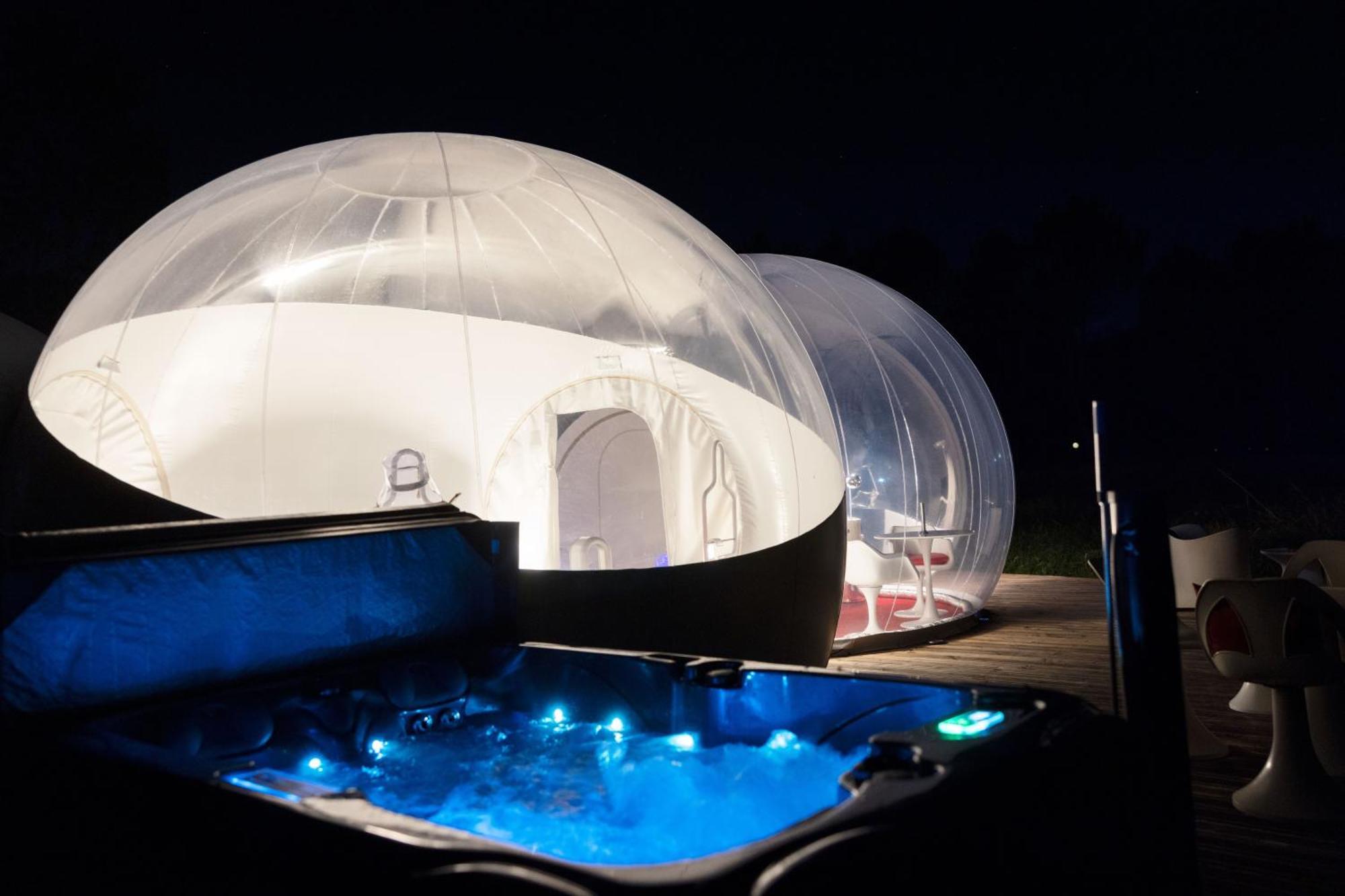 L Ost In Sensations -Hebergements Insolites Et Suites De Luxe Spa Sauna Piscine Foret Marcenais Εξωτερικό φωτογραφία